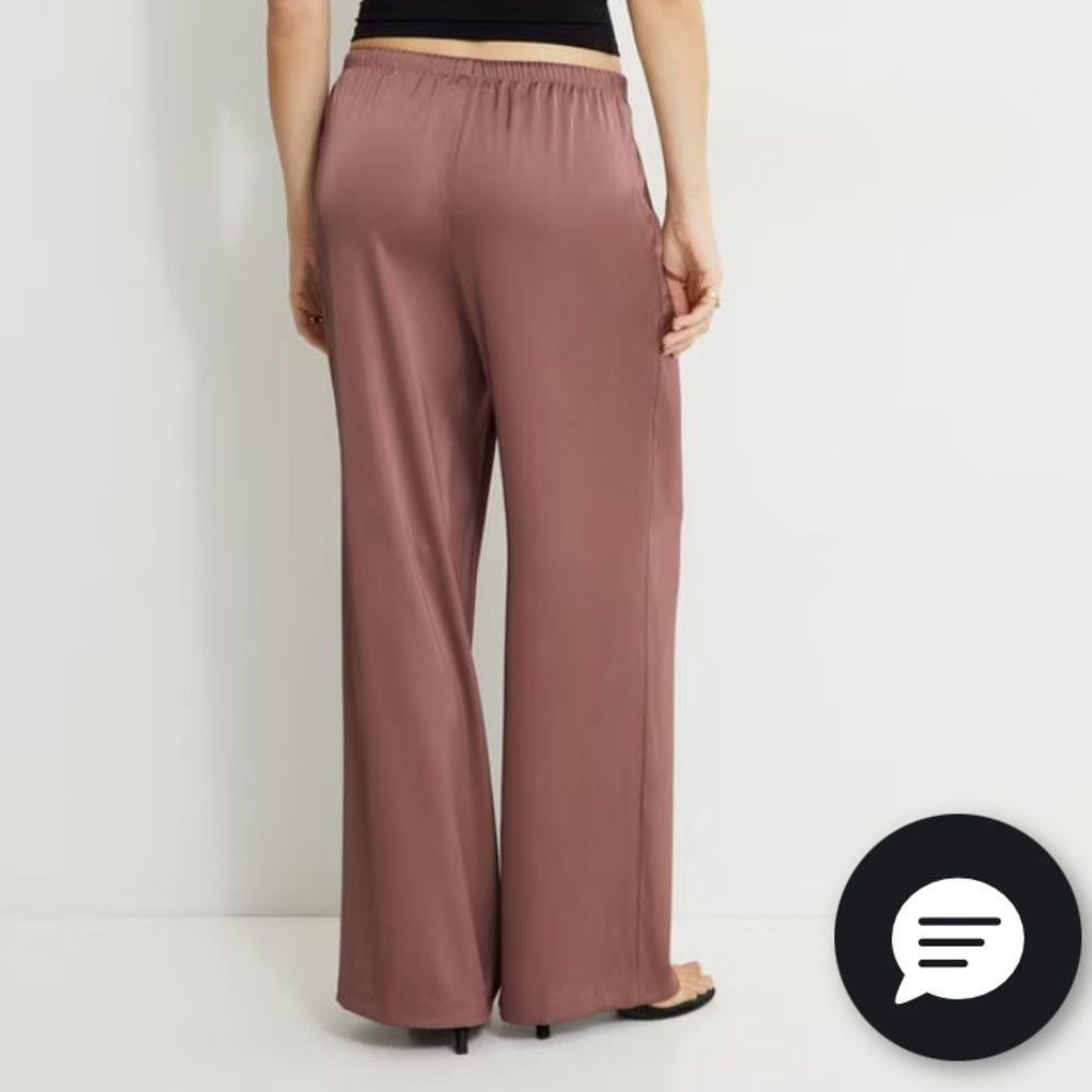 Leo Wide Leg Satin Pants - Picture 5 of 9